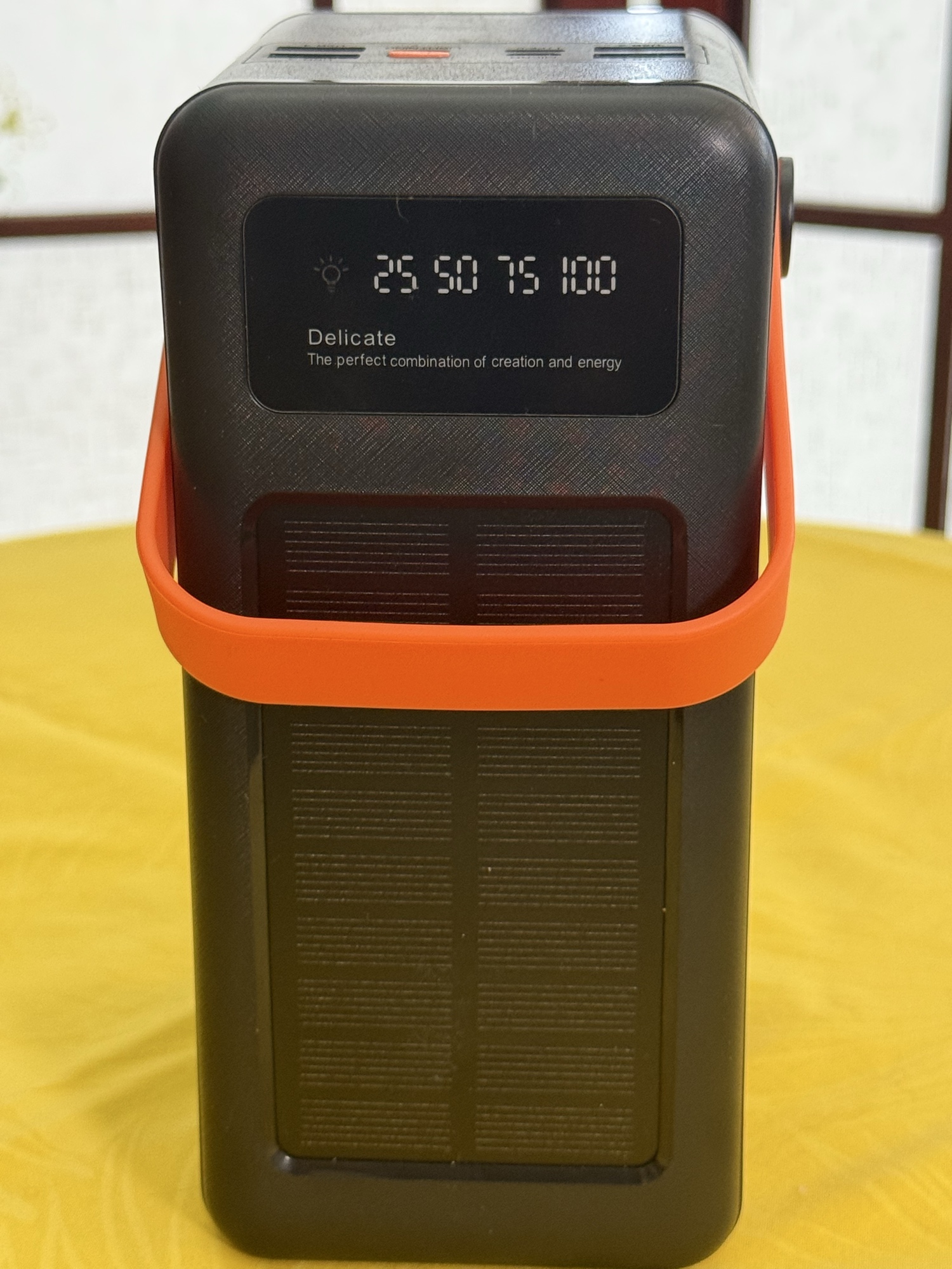 Full front view of the 50,000mAh battery pack option.